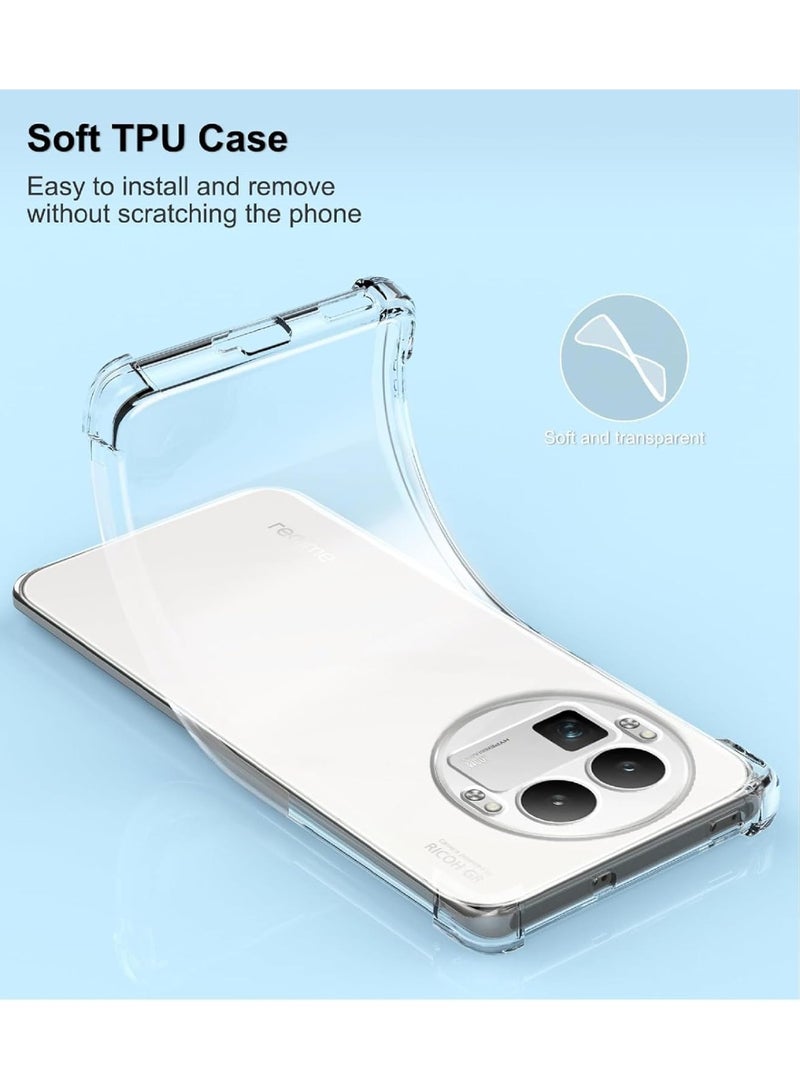 جراب حماية نحيف لهاتف Realme GT 8 Pro، مصنوع من مادة TPU شفافة ناعمة، مزود بحماية للكاميرا، مصمم خصيصًا لهاتف Realme GT 8 Pro. - Image 4